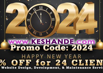 Happy New Year 2024 from KESHANDE Technology